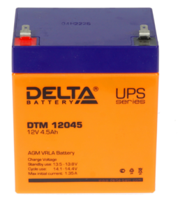 Аккумуляторная батарея Delta DTM 12045 (12V / 4.5Ah)