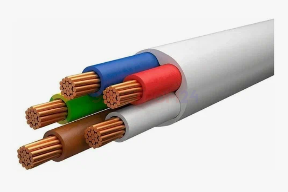 Провод ПВС 5*10 белый ВЭКЗ ГОСТ Провод ПВС 5*10 белый ВЭКЗ ГОСТ