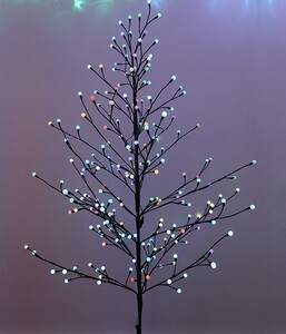 12-021, Светодиодное дерево (реплика), с эффектом мерцания (blinking), выс.1,8, 24V, черн. пр., RGB