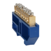 Шина нулевая с изолятором OptiKit BB-D-N-DIN-6-6х9-синий