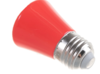 LED-D45-1W-RED-E27-FR-С BELL Лампа декоративная светодиодная. Форма Колокольчик. матовая. Цвет красн