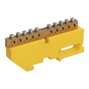 Шина нулевая с изолятором OptiKit BB-D-PE-DIN-10-6х9-желтый