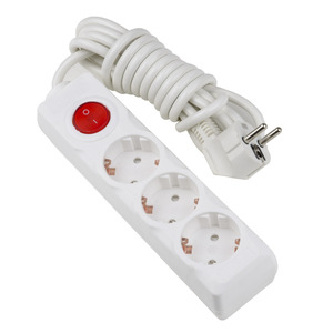 S-GCD3-3B Удлинитель Uniel серии Стандарт, с/з, 3 гн., шнур 3 м, выкл.