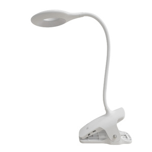 ULM-D601 8W-3000-6000K-DIM WHITE Светильник наст. с/д. прищепка.Диммер. Белый. TM Uniel