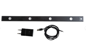 ULI-F50-5W-4000K SENSOR IP40 BLACK Светильник для мебели с сенсором движения и освещенности 600 мм