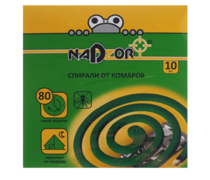 Спирали от комаров NADZOR 10шт в уп