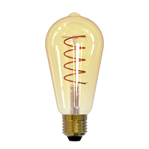 LED-ST64-4W/GOLDEN/E27/CW GLV22GO Лампа светодиодная Vintage. Форма «конус», золотистая колба
