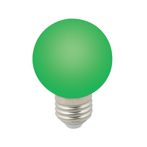 LED-G60-3W/GREEN/E27/FR/С Лампа декоративная светодиодная. Форма "шар", матовая. Цвет зеленый. Карто