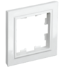 BRITE Рамка 1 -местная РУ-1-2-БрБ стекло белый IEK
