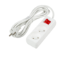 S-CU2-3B WHITE Удлинитель серии Ultra. шнур 3м.. 2 гнезда. 10A. б-з. Белый. TM Uniel