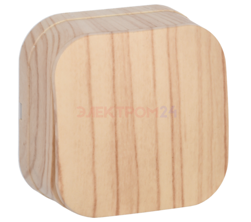 GLORY Выключатель 1-клавишный для открытой установки ВС20-1-0-ХС сосна IEK GLORY Выключатель 1-клавишный для открытой установки ВС20-1-0-ХС сосна IEK