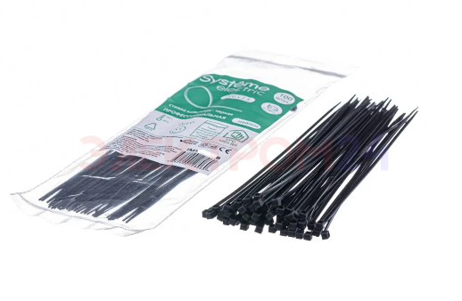MULTISET Стяжка кабельная нейлоновая 100х2.5 ЧЁРНАЯ (100шт) в пакете с замком ЗИП-ЛОК MULTISET Стяжка кабельная нейлоновая 100х2.5 ЧЁРНАЯ (100шт) в пакете с замком ЗИП-ЛОК