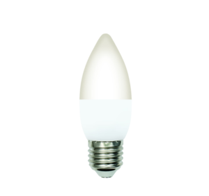 LED-C37-5W-4000K-E27-FR-SLS Лампа светодиодная. Форма свеча. матовая. Белый свет 4000K. ТМ Volpe