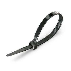 Стяжка кабельная стандартная пластиковая КСС 8х200 (цвет: чёрный) (100шт) ™Fortisflex