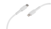 Кабель зарядный GoPower GP21TL  3.0A   Type-C (m) - Lightning (m) силикон белый 1м.