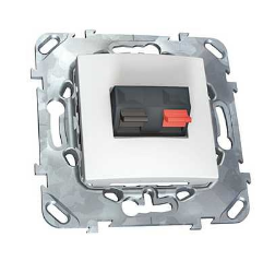 Механизм аудиорозетки UNICA, белая, MGU5.486.18ZD