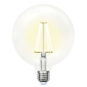 LED-G125-15W/4000K/E27/CL PLS02WH Лампа светодиодная. Форма "шар", прозрачная. Серия Sky. (4000К)
