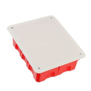 Коробка разветвительная КР1104 с/у с крыш. в бетон красный 200х160х70 IP20 Hegel
