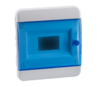 Корпус пластиковый, синее стекло, с замком OptiBox P-BVS-2-08-IP40