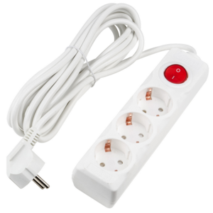 S-GCU3-5 WHITE Удлинитель серии Ultra. шнур 5м.. 3 гнезда. 16A. с-з. Белый. TM Uniel