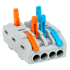 Строительно-монтажная клемма СМК 222-424 разветвительная 4 выхода 0,08-4 мм2 EKF