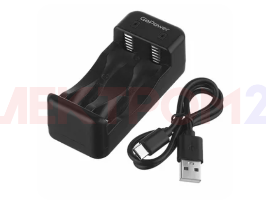 Зарядное устройсво GoPower Basic 150 Ni-MH/Ni-Cd 2 слота AA/AAA питание от usb Зарядное устройсво GoPower Basic 150 Ni-MH/Ni-Cd 2 слота AA/AAA питание от usb