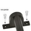 ULT-F37-6W-4500K IP44 BLACK Светодиодный светильник для подсветки мебели и зеркал . Черный. ТМ Uniel