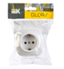 GLORY Розетка 1-местная для открытой установки с заземлением без защитных шторок 16А РС20-3-ХС сосна