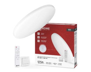 Светильник светодиодный NEO SIMPLE-125RC-WH 125Вт 230В 3000-6500K 10000Лм 460x67мм с пультом ДУ белы