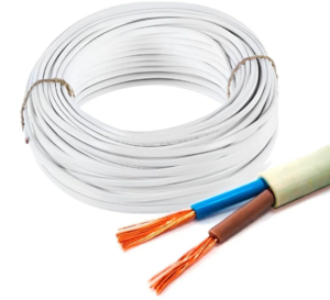 Провод термостойкий ПРКС 2х0,75 белый ТРТС Липаркабель