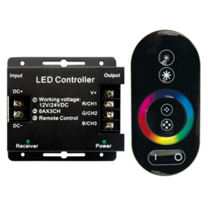Ecola LED strip RGB RF controller 18A 216W 12V (432W 24V) с радиопультом управления