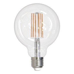 LED-G95-15W/3000K/E27/CL PLS02WH Лампа светодиодная. Форма "шар", прозрачная. Серия Sky. Теплый белы