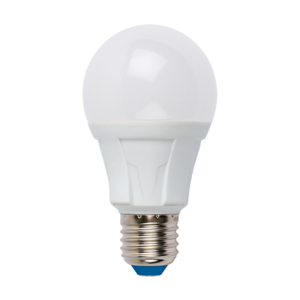 LED-A60 8W/DW/E27/FR PLP01WH Лампа светодиодная. Форма «А», матовая. Серия Яркая. Дневной свет (6500