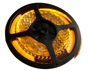 Ecola LED strip STD 4,8W/m 12V IP20 8mm 60Led/m Yellow желтая светодиодная лента на катушке 5м