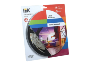 (снят с производства) IEK Лента LED LSR-3528RGB54-4.8-IP65-12V