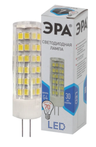 Лампочка светодиодная ЭРА STD LED JC-7W-220V-CER-840-G4 G4 7Вт керамика капсула нейтральный белый св