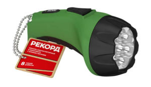 Фонарь аккумуляторный "РЕКОРД" РМ-0107,Green