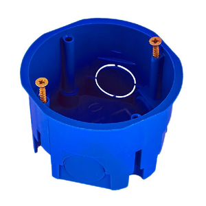 Коробка подрозетник С3М2 с/у в бетон синий с саморезами 68х45 IP30 GUSI ELECTRIC