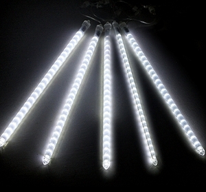 Комплект "Тающие сосульки", LedLighterKette White Light Euplu, 5V, 20см, провод1,2м