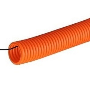 Труба ПНД гибкая гофр. д.20мм, лёгкая с протяжкой, 100м, цвет оранжевый DKC