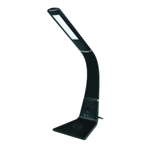 TLD-565 Black/LED/360Lm/3000-6000K/Dimmer/WR Св/ник наст/ный, 12W Диммер. Беспр/ная зарядка