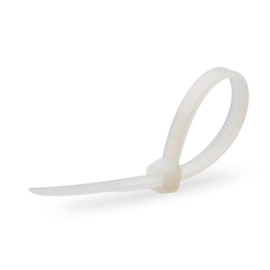 Стяжка кабельная стандартная пластиковая КСС 4х300 (цвет: белый) (100шт.) ™Fortisflex