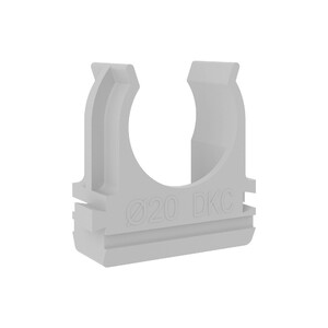 Крепеж-клипса d20 мм (100 шт) серая DKC
