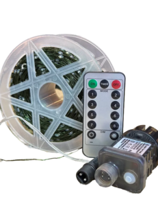 Гирлянда  Роса мишура "Хвойная лапа"  30 м. Холодный белый .Пульт Д/У - 8 режимов.