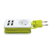 Удлинитель TRAVEL 1,5м 1 гнездо б/з 2USB(1.1A) 