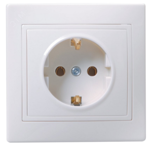 KVARTA Розетка 1-местная с заземлением без защитных шторок 16А РС10-3-КБ белый GENERICA