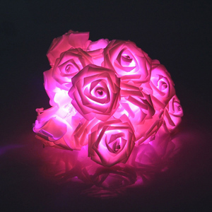 Гирлянда светодиодная Роза 20Led Pink, IP65, 5м. АА