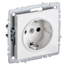 BRITE Розетка 1-местная с заземлением с защитными шторками 16А РС14-1-0-БрБ белый IEK