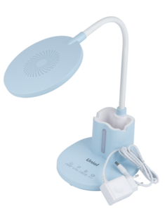 ULM-D150 15W-3000-6500K-DIM BLUE Светильник настольный с/д. с подставкой под телефон и канцелярию. ULM-D150 15W-3000-6500K-DIM BLUE Светильник настольный с/д. с подставкой под телефон и канцелярию.
