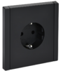 FORTE&PIANO Розетка 1-местная с заземлением без защитных шторок безвинтовое крепление 16А FP114 черн